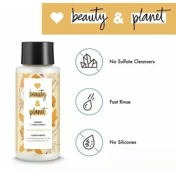 Love Beauty & Planet Turmeric Tonka Essence Prevent Preserve Conditioner 13.5... - Picture 3 of 5